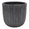 Bloempot Arkansas Egg - D45 X H43cm - Donkergrijs -Ingemaakte Serie Winkel arkansas egg pot graphite d45h43 bloempot 1