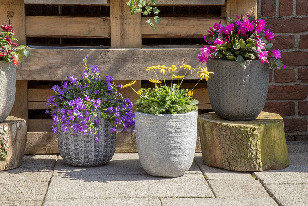 Bloempot Arkansas Egg Washed - d39 x h38cm - Lichtgrijs Bloempot Arkansas Egg Washed - D39 X H38cm - Lichtgrijs -Ingemaakte Serie Winkel arkansas egg pot washed grey d39h38 bloempot 7 9