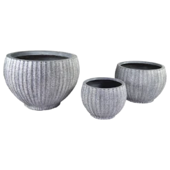 Bloempot Arkansas Monika 1 Washed - D110 X H76cm - Lichtgrijs -Ingemaakte Serie Winkel arkansas monika 1 washed grey d110h76 bloempot 6 5