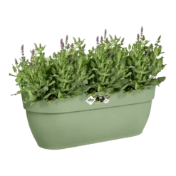 Elho Balkonbak Vibia Campana Easy Hanger Large - Pistache Groen -Ingemaakte Serie Winkel balkonbak vibia campana easy hanger large pistache groen balkonbak pistache groen 4 1