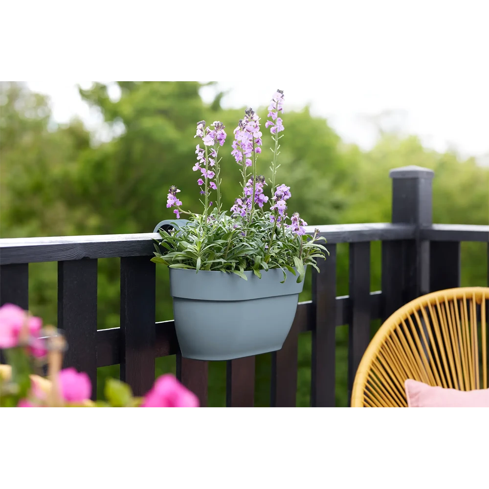 Elho Balkonbak Vibia Campana Easy Hanger Medium - Vintage Blauw -Ingemaakte Serie Winkel balkonbak vibia campana easy hanger medium vintage blauw balkonbak vintage blauw 5 1