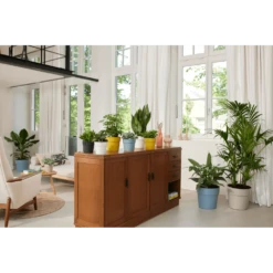 Bloempot Elho B.for Original Rond 30cm -Duifblauw -Ingemaakte Serie Winkel bfor original rond bloempot duifblauw 4 1