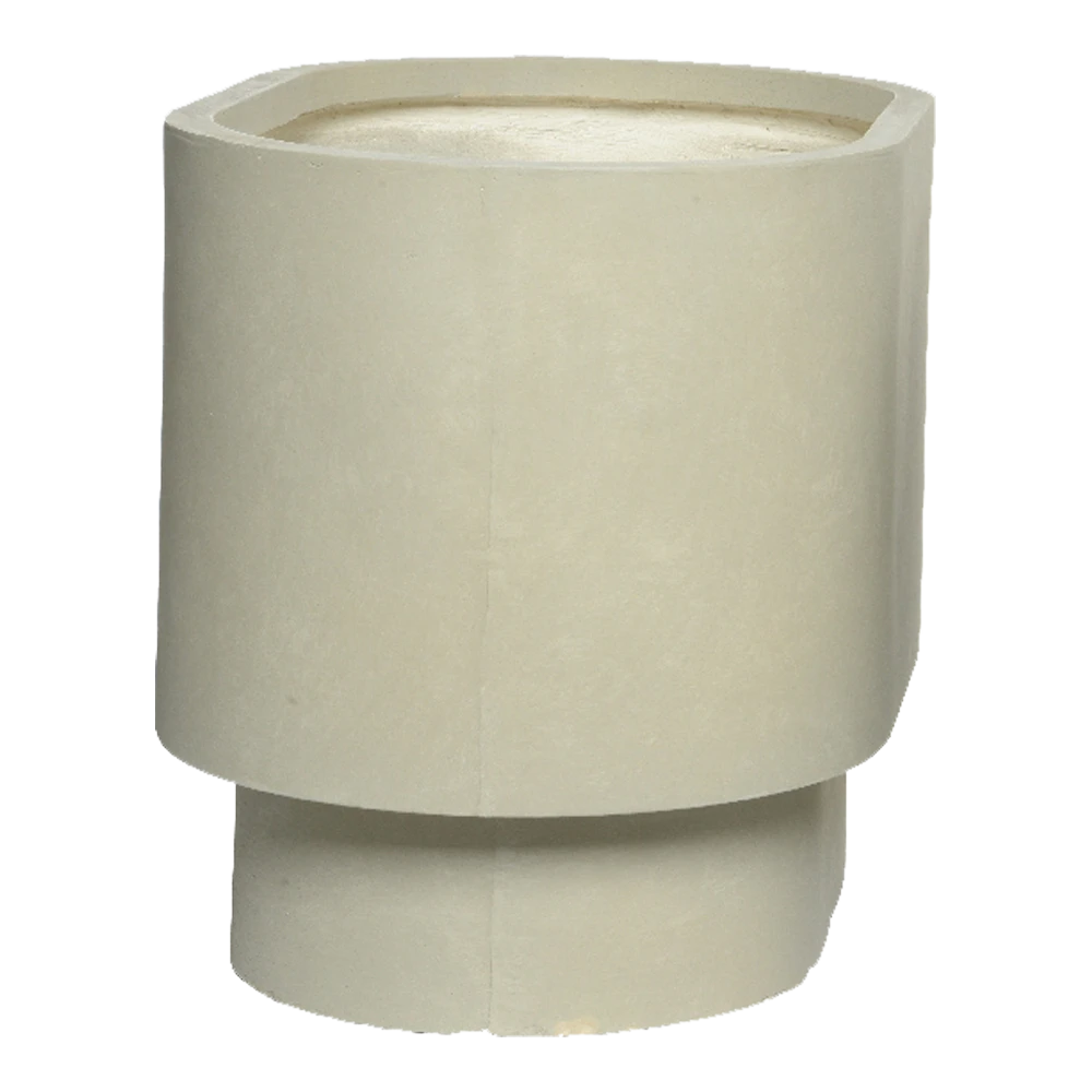 Bloempot Alexis ovaal - l52 x b34 x h40cm - Beige Bloempot Alexis Ovaal - L52 X B34 X H40cm - Beige -Ingemaakte Serie Winkel