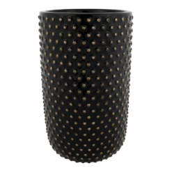 Bloempot Bolino Hoog - D18 X H29cm - Shiny Black