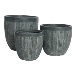 Bloempot Bryan - D44 X H43cm - Grijs -Ingemaakte Serie Winkel bloempot bryan cm grijs bloempot 2