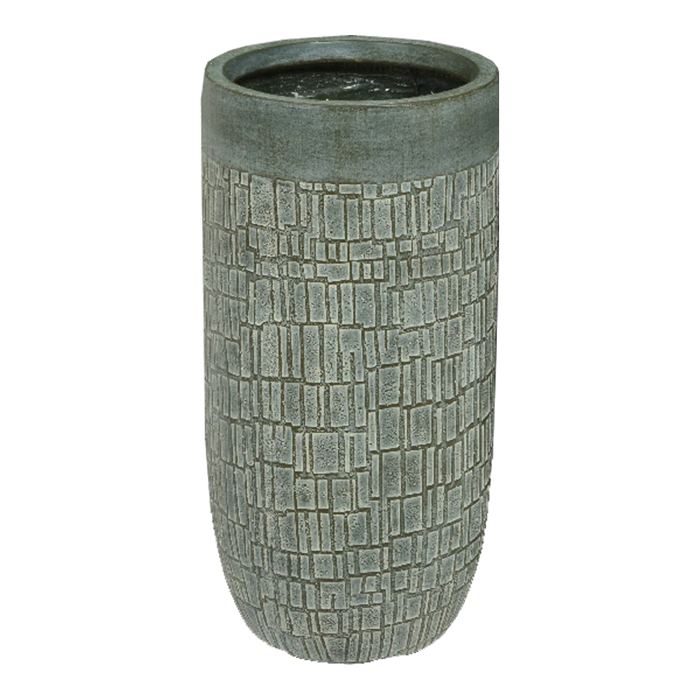 Bloempot Dean hoog - d43 x h78cm - Groen Bloempot Dean Hoog - D43 X H78cm - Groen -Ingemaakte Serie Winkel bloempot dean hoog groen bloempot 1 2