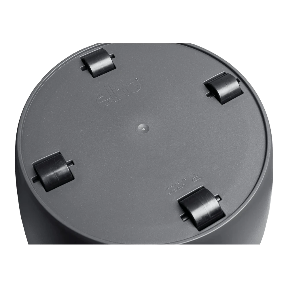 Bloempot Elho Brussels Rond 40cm - Met Wielen - Antraciet -Ingemaakte Serie Winkel bloempot elho brussels rond 40cm met wielen antraciet bloempot antraciet 4 1