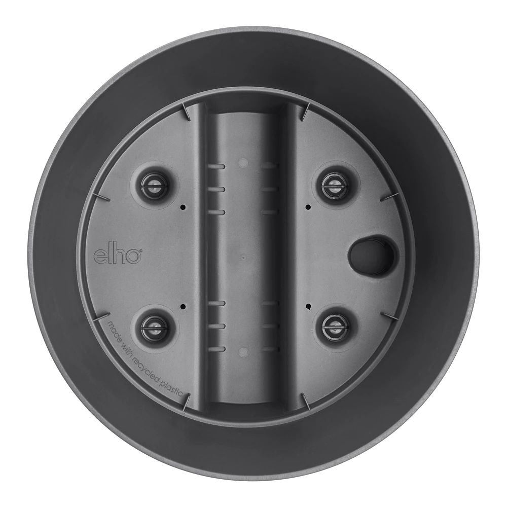Bloempot Elho Greensense Aqua Care Rond - D43 X H34cm - Houtskoolgrijs -Ingemaakte Serie Winkel
