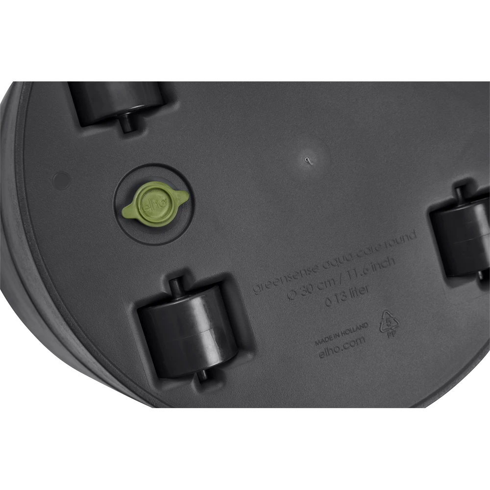 Bloempot Elho Greensense Aqua Care Rond - D43 X H34cm - Houtskoolgrijs -Ingemaakte Serie Winkel