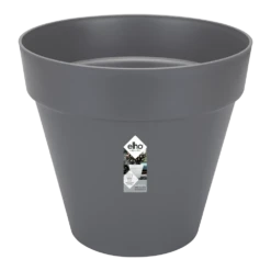 Bloempot Elho Loft Urban Rond 50cm - Antraciet -Ingemaakte Serie Winkel bloempot elho loft urban rond antraciet bloempot antraciet 2 2