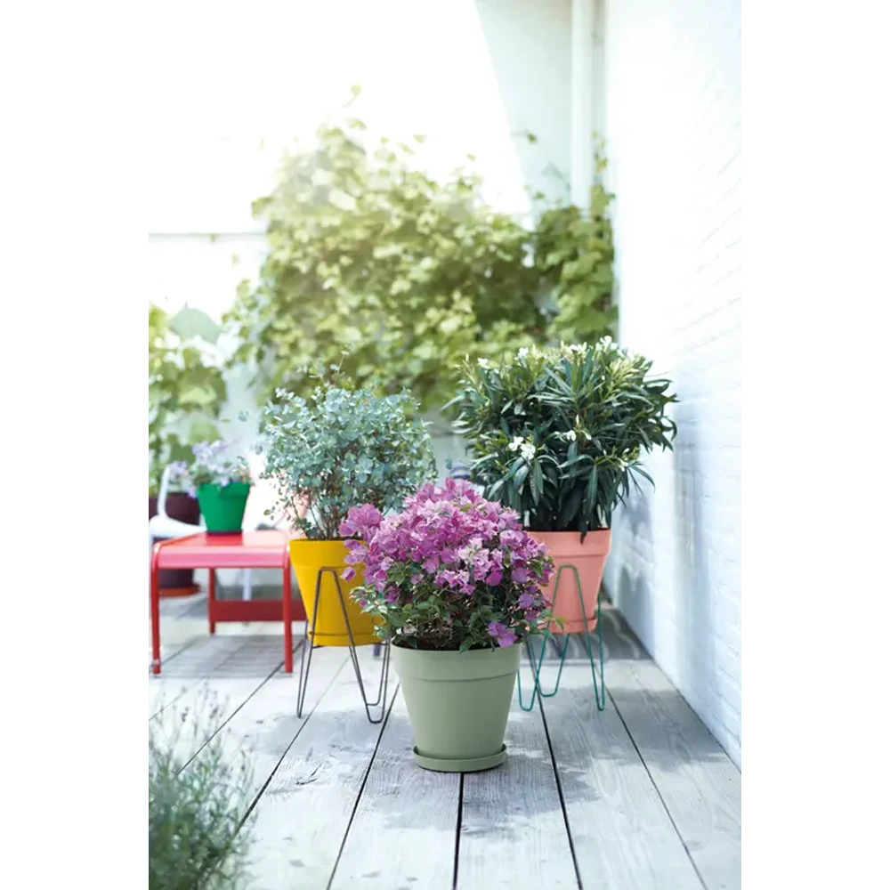 Bloempot Elho Loft Urban Rond 30cm - Pistache Groen -Ingemaakte Serie Winkel bloempot elho loft urban rond pistache groen bloempot pistache groen 5 2