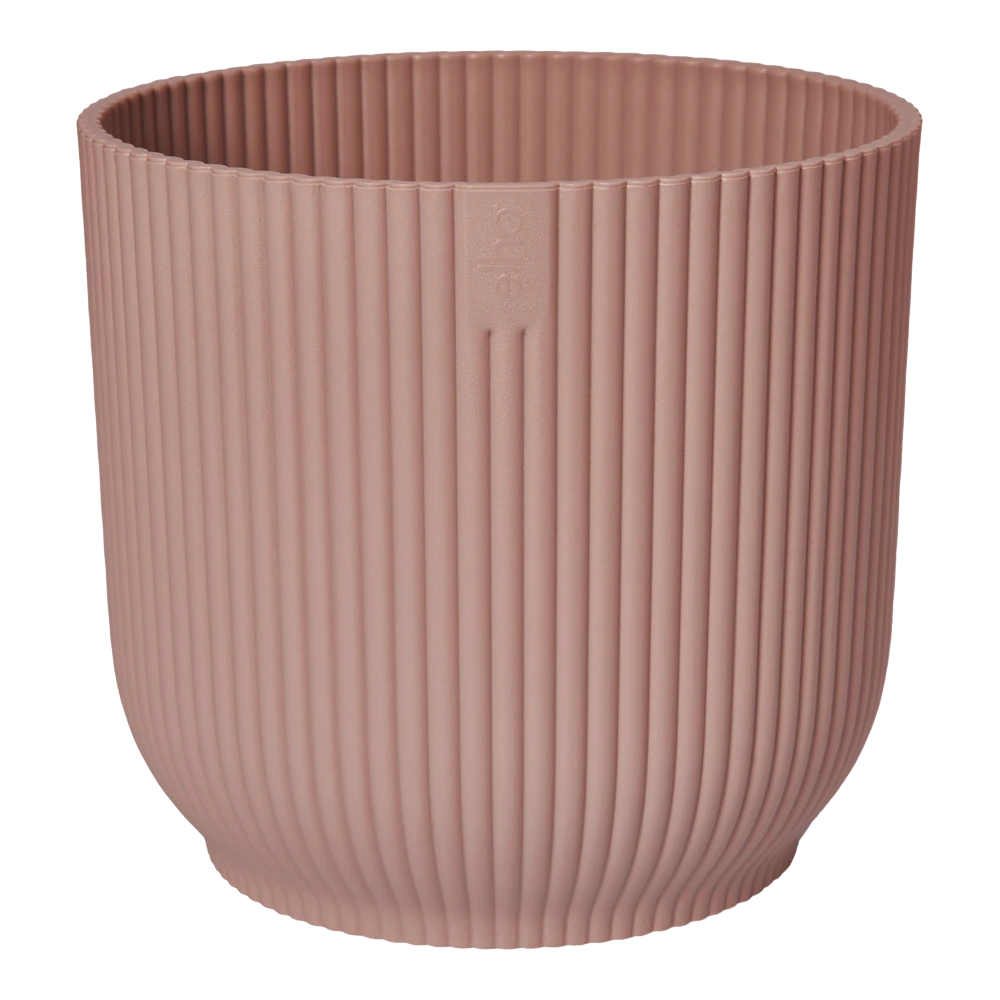Bloempot Elho Vibes Fold Rond Wielen - D35 X H32cm - Delicaat Roze -Ingemaakte Serie Winkel