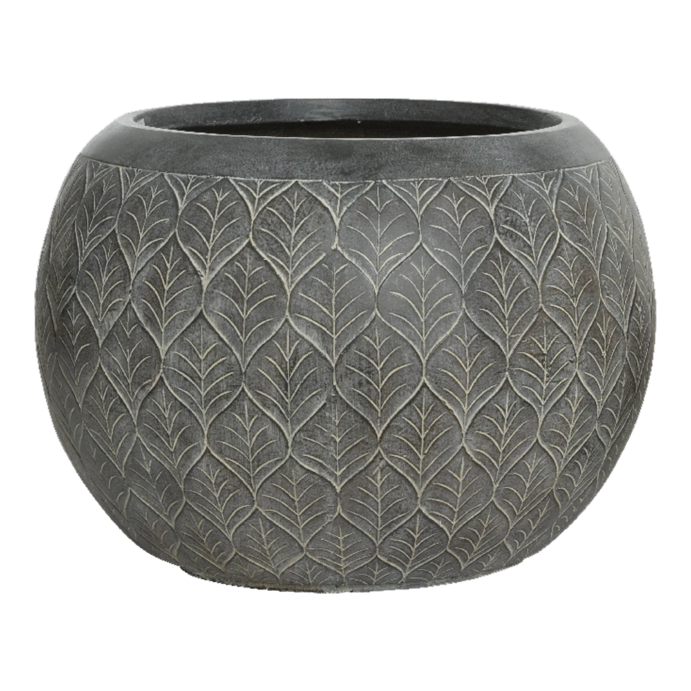 Bloempot Ella - d55 x h38cm - Grijs Bloempot Ella - D55 X H38cm - Grijs -Ingemaakte Serie Winkel