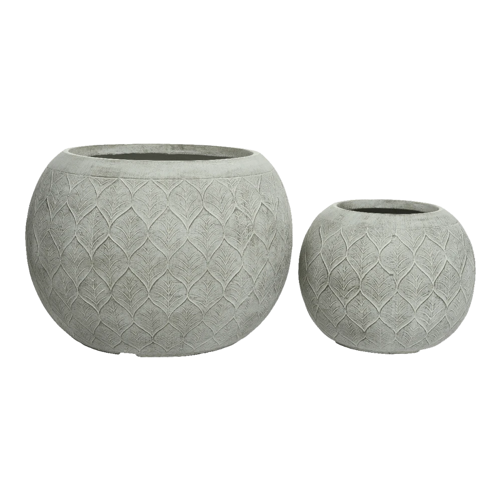 Bloempot Ella - d55 x h38cm - Lichtgrijs Bloempot Ella - D55 X H38cm - Lichtgrijs -Ingemaakte Serie Winkel