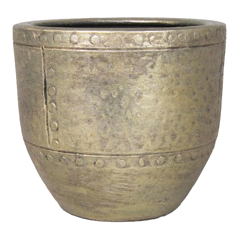 Bloempot Fien - d35 x h32cm - Goud Bloempot Fien - D35 X H32cm - Goud -Ingemaakte Serie Winkel bloempot fien d35 h32 goud bloempot 1 7