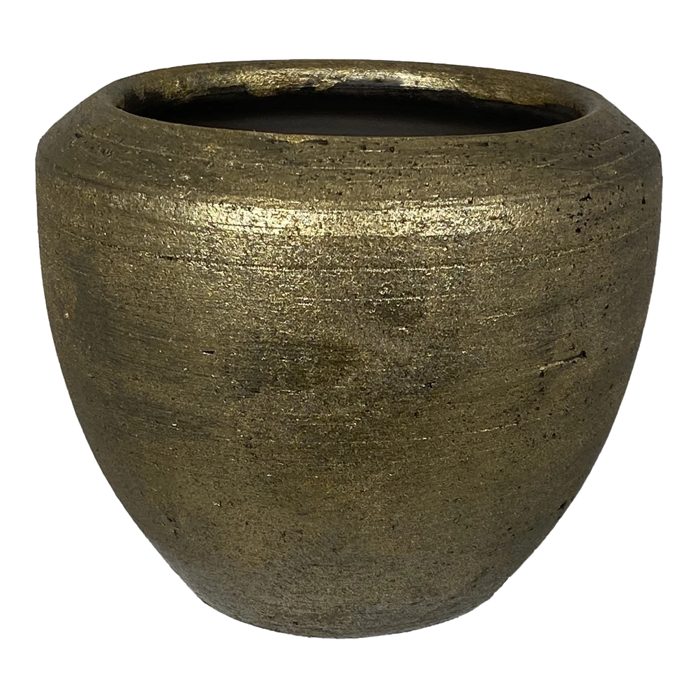 Bloempot Kos - d35 x h32cm - Goud Bloempot Kos - D35 X H32cm - Goud -Ingemaakte Serie Winkel bloempot kos goud bloempot 1 1 4