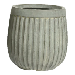 Bloempot Laura - D43 X H43cm - Grijs 4 Bloempot Laura - D43 X H43cm - Grijs -Ingemaakte Serie Winkel bloempot laura grijs bloempot 1