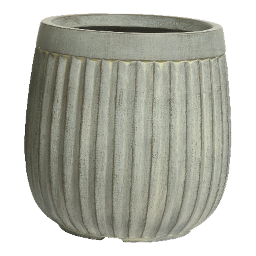 Bloempot Laura - d43 x h43cm - Grijs Bloempot Laura - D43 X H43cm - Grijs -Ingemaakte Serie Winkel bloempot laura grijs bloempot 1