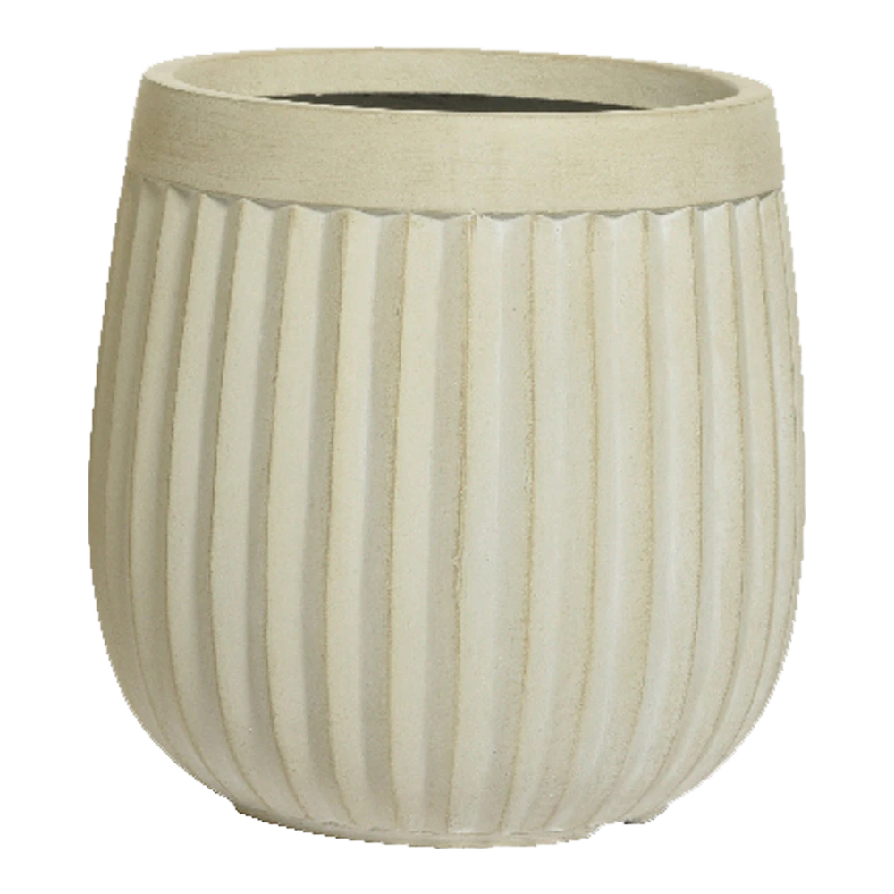 Bloempot Laura - d43 x h43cm - Off White Bloempot Laura - D43 X H43cm - Off White -Ingemaakte Serie Winkel bloempot laura off white bloempot 1