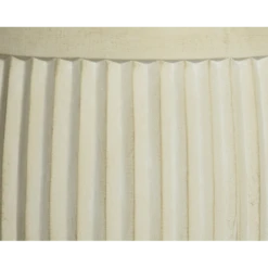 Bloempot Laura - D23 X H23cm - Off White -Ingemaakte Serie Winkel bloempot laura off white bloempot 3 1