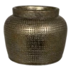 Bloempot Marrakesh - D27 X H25cm - Zilver Goud -Ingemaakte Serie Winkel bloempot marrakesh zilver goud bloempot 1 1