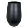 Bloempot Petra Hoog - D23 X H35cm - Mat Zwart -Ingemaakte Serie Winkel bloempot petra hoog d23xh35cm mat zwart bloempot 1