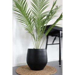 Bloempot Petra - D27 X H24cm - Mat Zwart -Ingemaakte Serie Winkel bloempot petra mat zwart 4 4