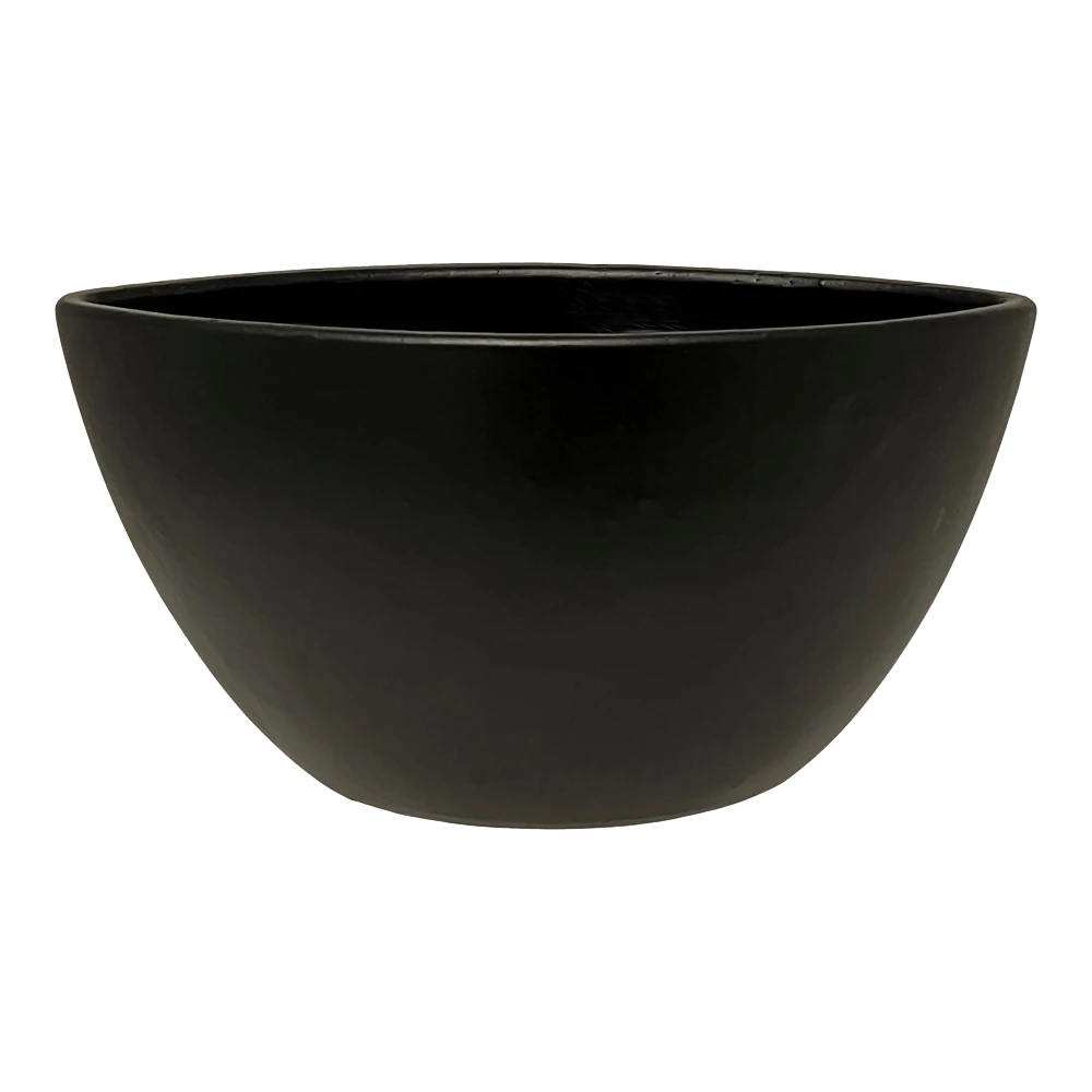 Bloempot Petra ovaal - l32 x b17 x h17cm - Mat Zwart Bloempot Petra Ovaal - L32 X B17 X H17cm - Mat Zwart -Ingemaakte Serie Winkel