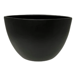 Bloempot Petra Ovaal - L33 X B17 X H24cm - Mat Zwart