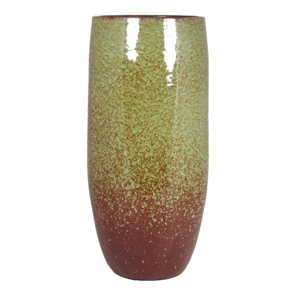 Bloempot Sepp hoog - d18 x h35cm - Groen Bloempot Sepp Hoog - D18 X H35cm - Groen -Ingemaakte Serie Winkel