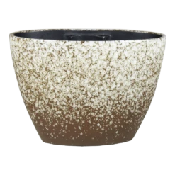 Bloempot Sepp Ovaal - L32 X B15 X H22cm - Wit