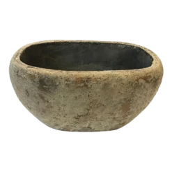 Bloempot Shanon Ovaal - L28 X B18 X H14cm - Cream