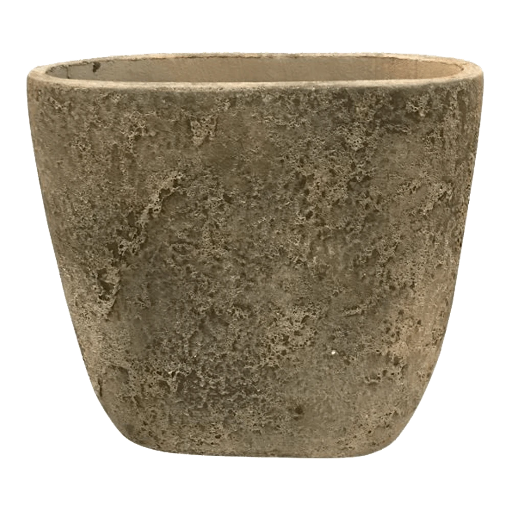 Bloempot Shanon Ovaal - L41,5 X B16,5 X H50cm - Earth Groen -Ingemaakte Serie Winkel