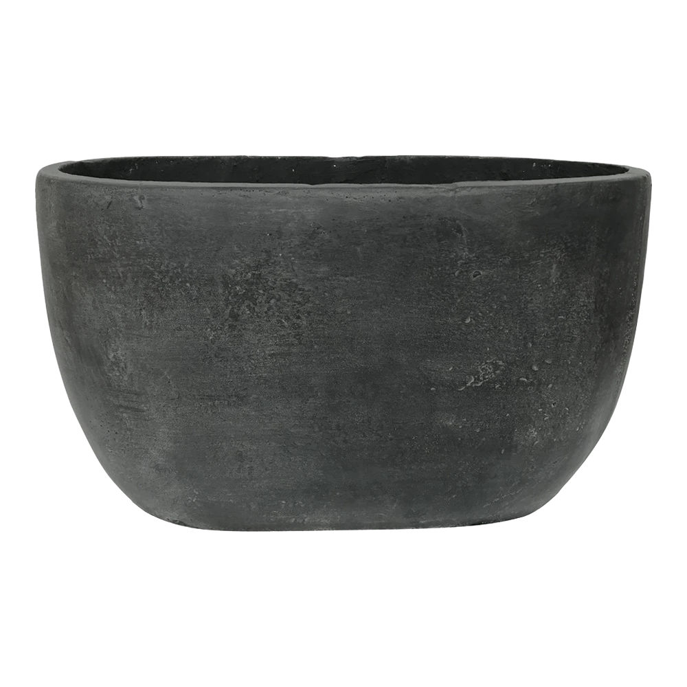 Bloempot Shanon Ovaal - L45 X B18 X H26cm - Load Grey -Ingemaakte Serie Winkel