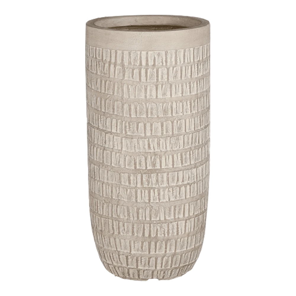 Bloempot Tallinn - d43,5 x h78,5cm - Taupe Bloempot Tallinn - D43,5 X H78,5cm - Taupe -Ingemaakte Serie Winkel bloempot tallinn hoog taupe bloempot 1 1 2
