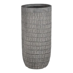 Bloempot Tallinn - D34 X H63,5cm - Zwart-grijs -Ingemaakte Serie Winkel bloempot tallinn hoog zwart grijs bloempot 1 1