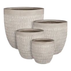 Bloempot Tallinn - D37 X H35,5cm - Taupe