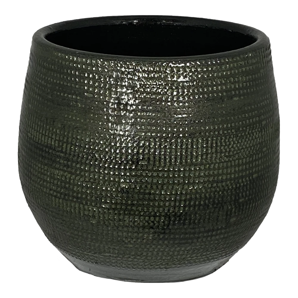 Bloempot Tokio - d28 x h26cm - Groen Bloempot Tokio - D28 X H26cm - Groen -Ingemaakte Serie Winkel bloempot tokio groen bloempot 1 1 3