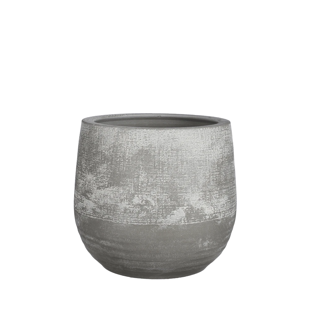 Bloempot Victor - h19 x d21cm - Grijs Bloempot Victor - H19 X D21cm - Grijs -Ingemaakte Serie Winkel