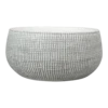 Plantenschaal Ryan - D28 X H13cm - White Black -Ingemaakte Serie Winkel bowl ryan white black d28 h13 plantenschaal 1