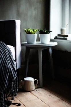 Bloempot Elho Brussels Diamond Rond 22cm - Wit -Ingemaakte Serie Winkel brussels diamond rond 22cm bloempot wit 7 20