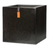 Capi Plantenbak Vierkant Lux Terrazo - L60 X B60 X H60cm - Zwart -Ingemaakte Serie Winkel capi plantenbak vierkant lux terrazo l60 x b60 x h60cm zwart plantenbak 1 1