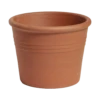 Bloempot Cillindro Bordato - D33 X H25cm - Oranje -Ingemaakte Serie Winkel cillindro bordato 0p330iz d33h25 bloempot 1 5