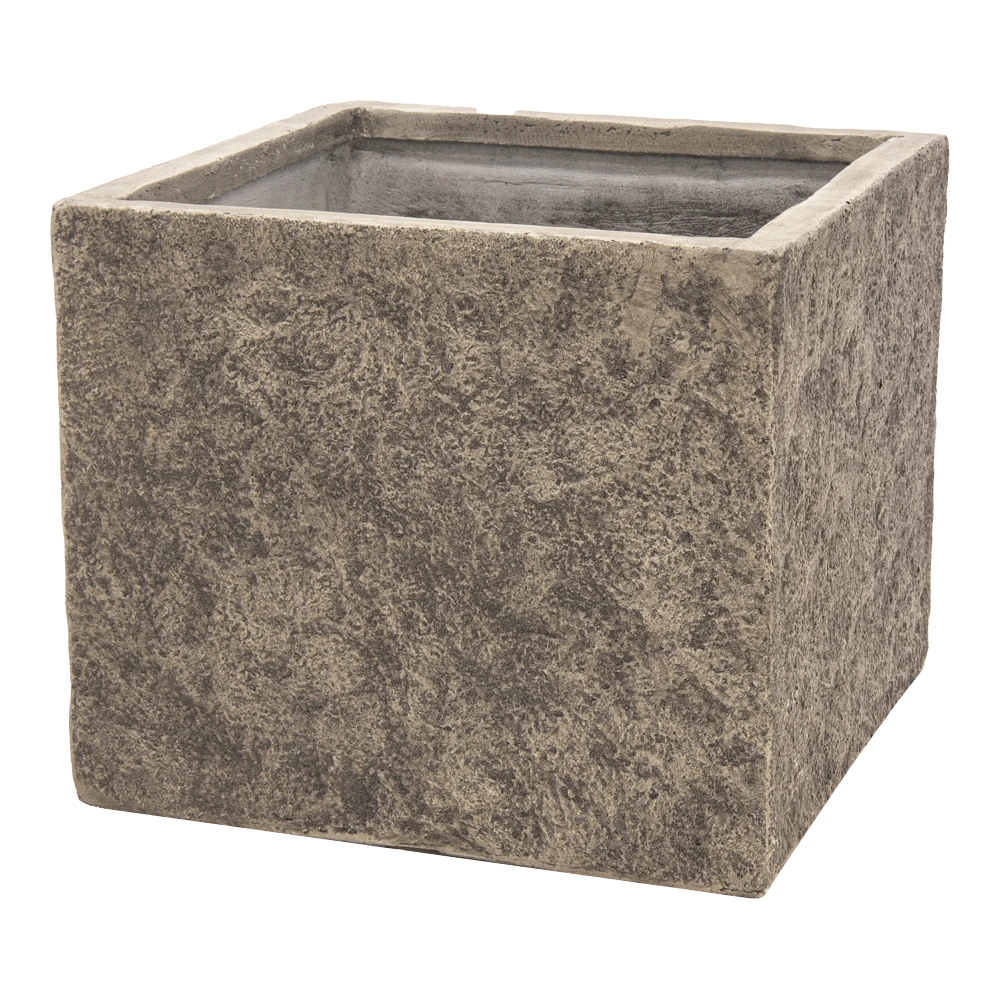 Plantenbak Colorado Cubi - L55 X B55 X H46cm - Grijs -Ingemaakte Serie Winkel colorado cubi grey w55h46 plantenbak 1