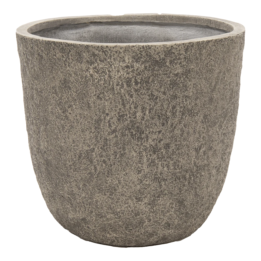 Bloempot Colorado Egg - D39 X H38cm - Grijs -Ingemaakte Serie Winkel colorado egg pot grey d39h38 bloempot 1