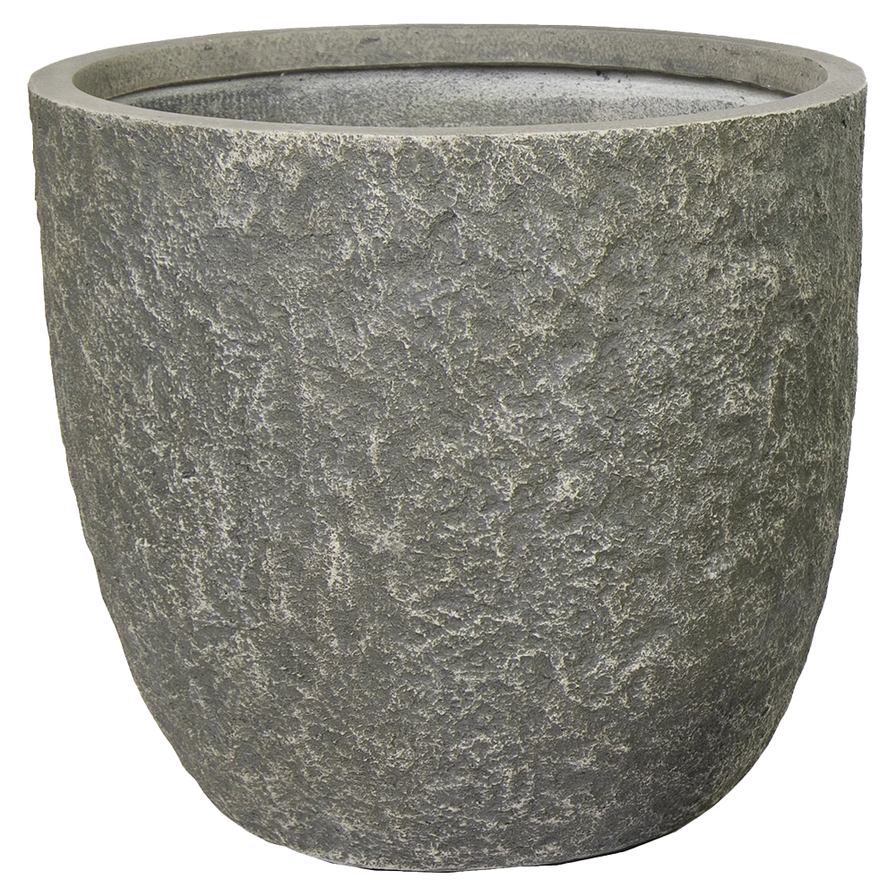 Bloempot Colorado Egg - D32 X H31cm - Grijs -Ingemaakte Serie Winkel colorado egg pot river grey d32h31 bloempot 1 5