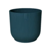 Bloempot Elho Vibes Fold Rond - D22 X H20cm - Diepblauw -Ingemaakte Serie Winkel elho vibes fold rond 22 blauw d22 h20cm bloempot diepblauw 1 13