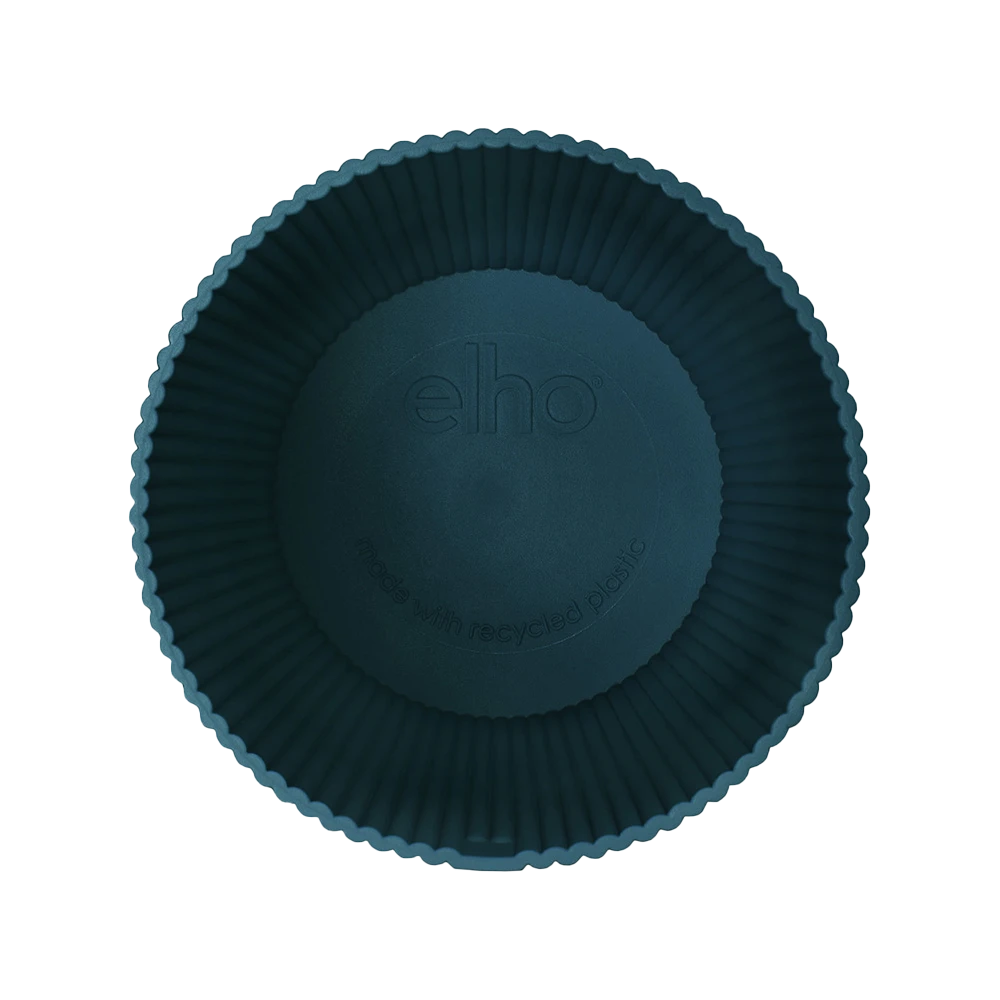 Bloempot Elho Vibes Fold Rond - D22 X H20cm - Diepblauw -Ingemaakte Serie Winkel elho vibes fold rond 22 blauw d22 h20cm bloempot diepblauw 2 13