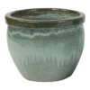 Bloempot Glazed Delta Rim - D21 X H16cm - Groen 2 Bloempot Glazed Delta Rim - D21 X H16cm - Groen -Ingemaakte Serie Winkel glazed delta rim moss green d21h16 bloempot groen 1 4