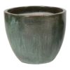 Bloempot Glazed Egg - D38 X H32cm - Groen -Ingemaakte Serie Winkel glazed egg pot moss green d38h32 bloempot groen 1 6